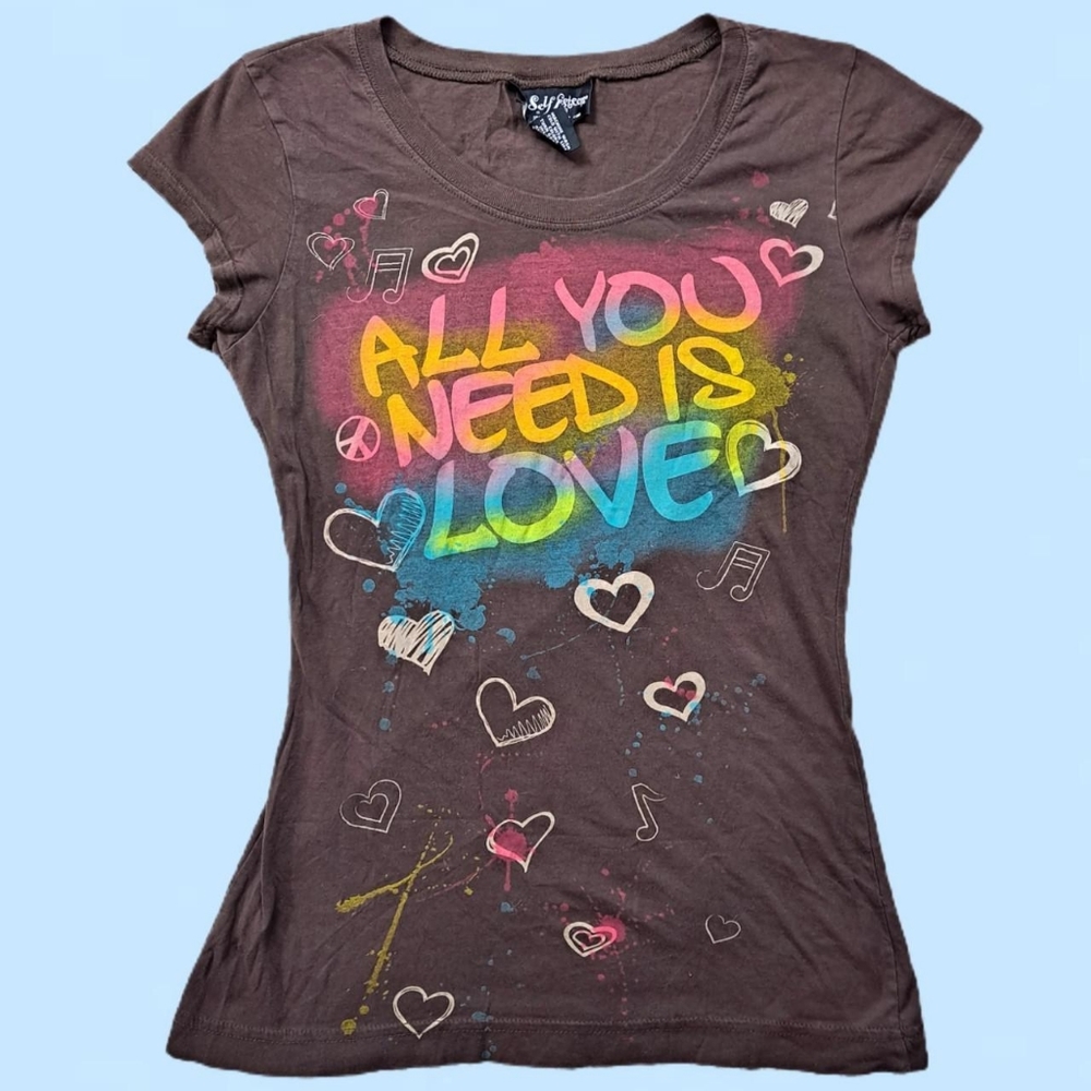 Y2K Beatles Baby Tee